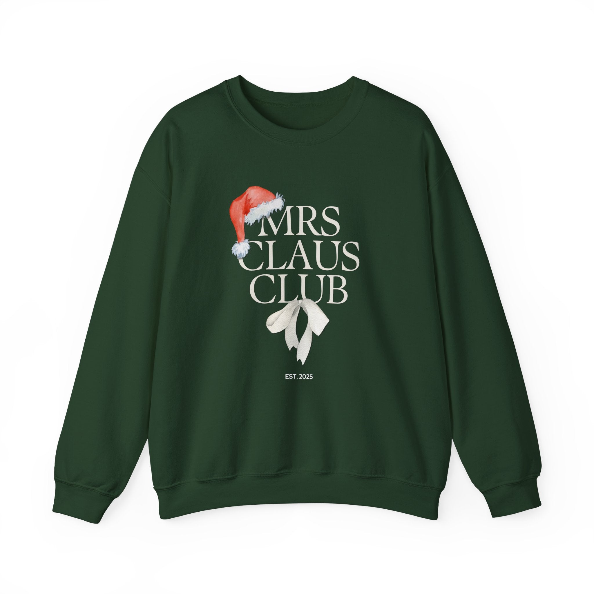 Mrs. Claus Club Sweatshirt, Cozy Holiday Apparel, Unisex Christmas Gift, Festive Crewneck, Winter Wardrobe Essential
