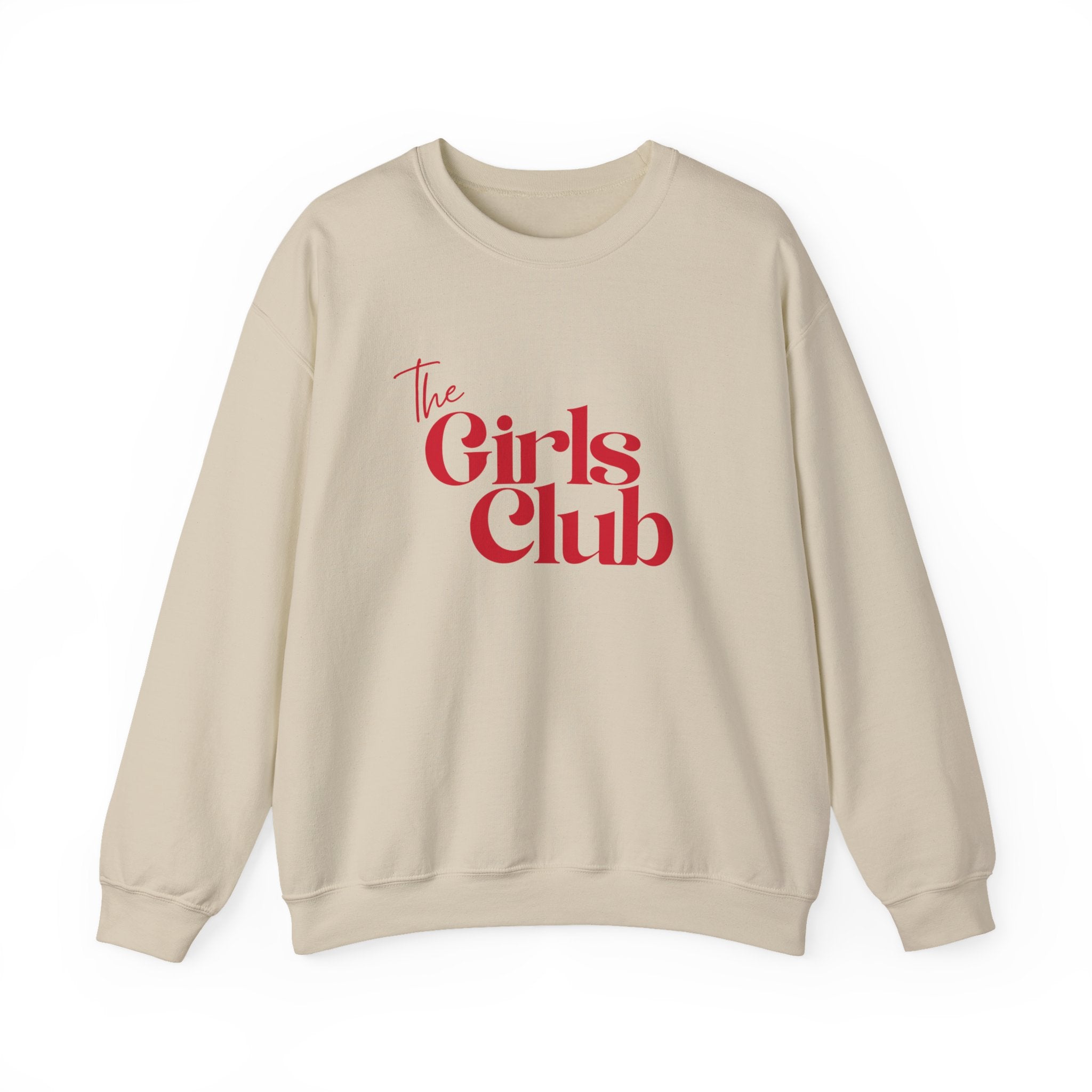 The Girls Club Sweatshirt, Cute Preppy Girls Crewneck Jumper, Women's Pullover, Teen Fashion Top, College Sweater