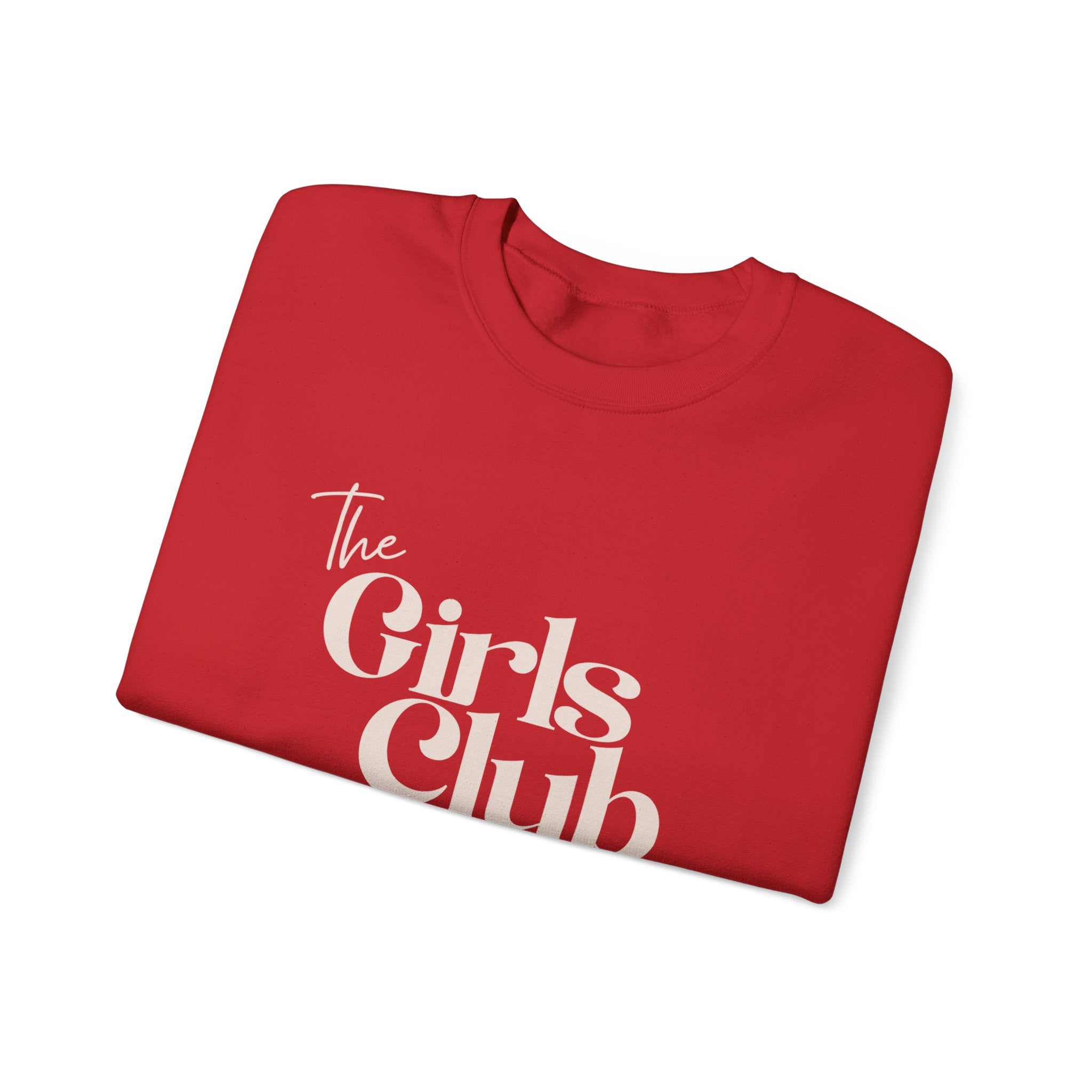 The Girls Club Sweatshirt, Cute Preppy Girls Crewneck Jumper, Women's Pullover, Teen Fashion Top, College Sweater