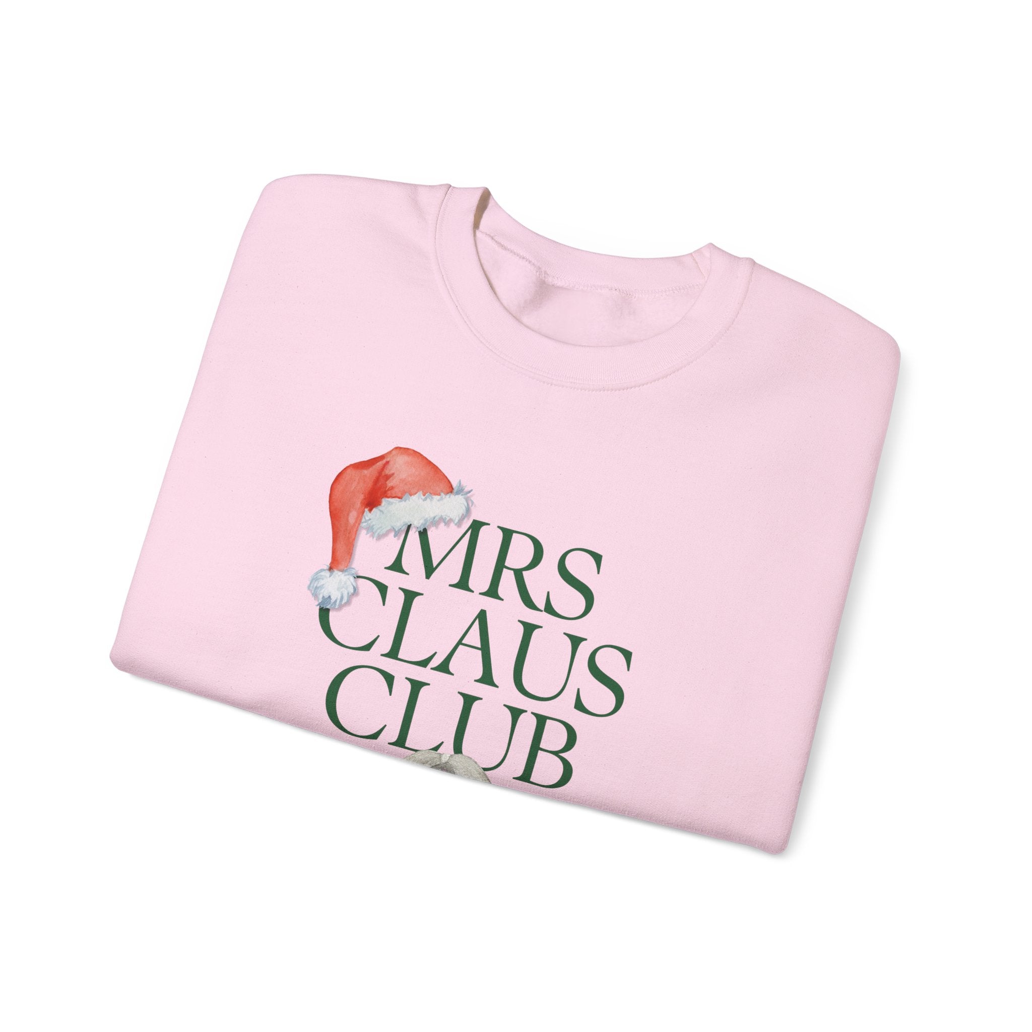 Mrs. Claus Club Sweatshirt, Cozy Holiday Apparel, Unisex Christmas Gift, Festive Crewneck, Winter Wardrobe Essential