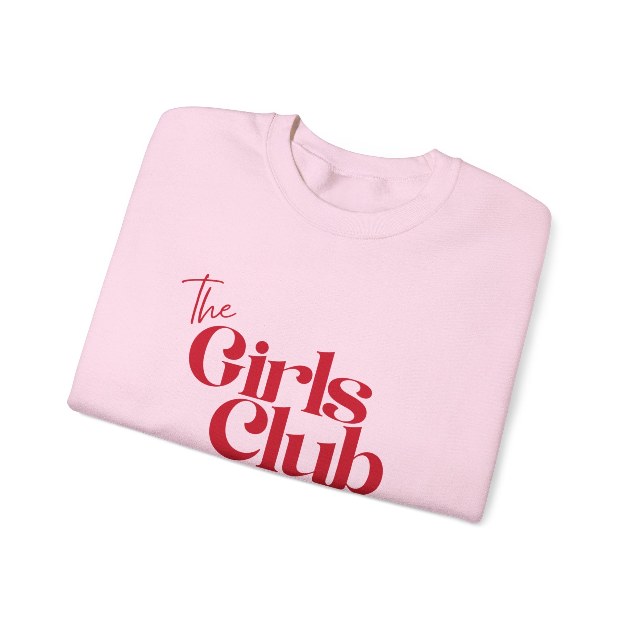 The Girls Club Sweatshirt, Cute Preppy Girls Crewneck Jumper, Women's Pullover, Teen Fashion Top, College Sweater