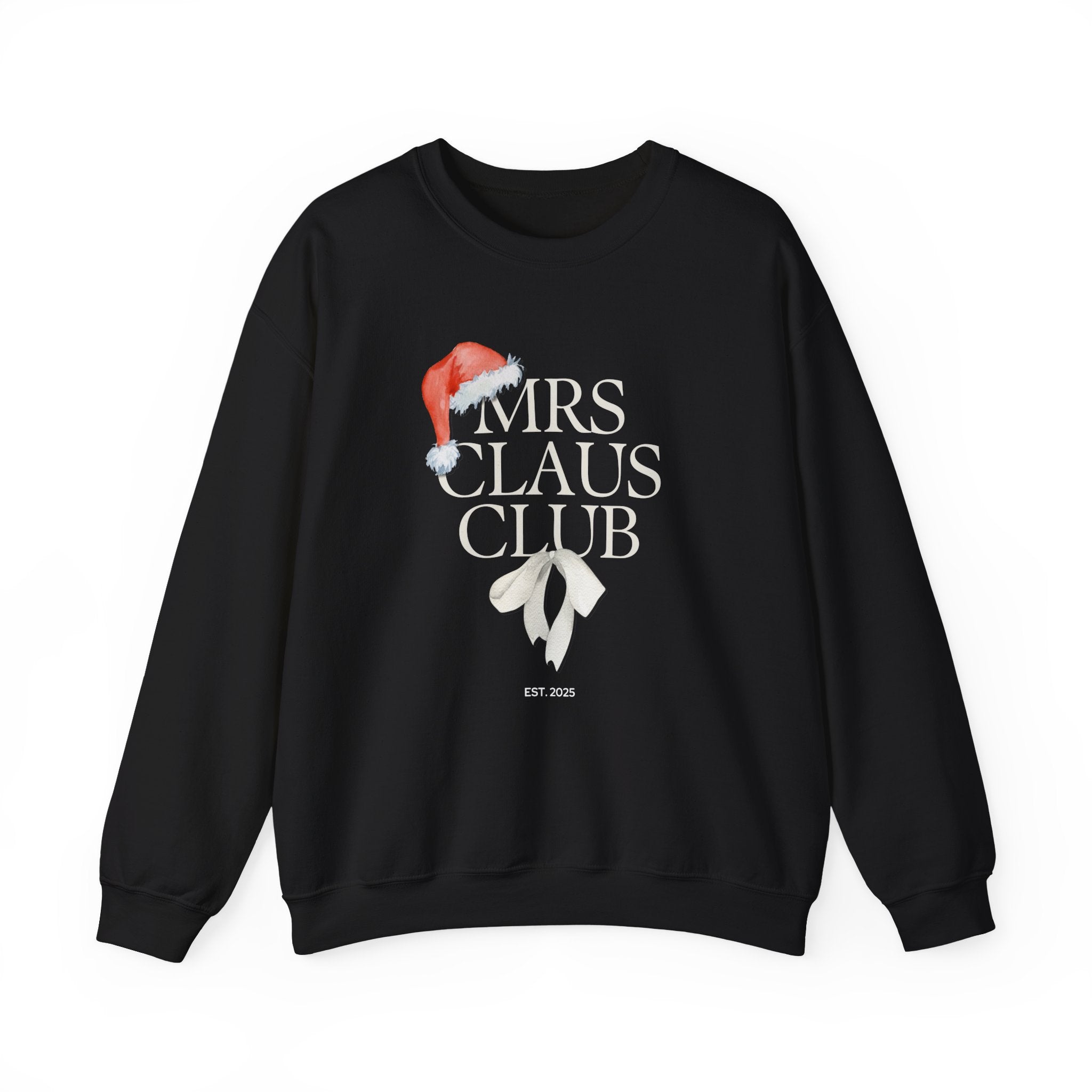 Mrs. Claus Club Sweatshirt, Cozy Holiday Apparel, Unisex Christmas Gift, Festive Crewneck, Winter Wardrobe Essential