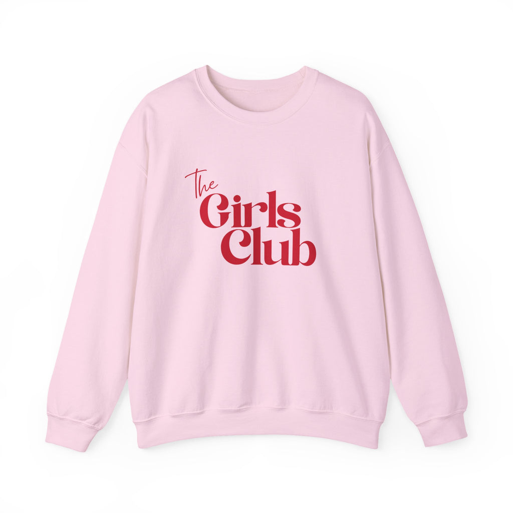 The Girls Club Sweatshirt, Cute Preppy Girls Crewneck Jumper, Women's Pullover, Teen Fashion Top, College Sweater