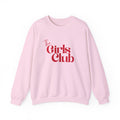 The Girls Club Sweatshirt, Cute Preppy Girls Crewneck Jumper, Women's Pullover, Teen Fashion Top, College Sweater