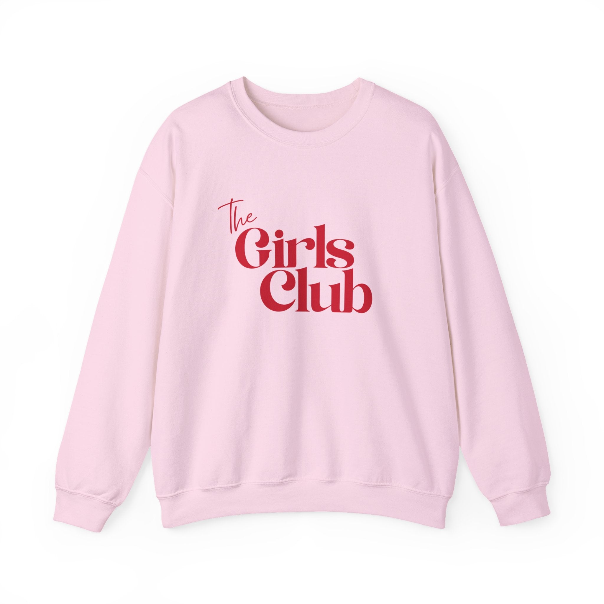 The Girls Club Sweatshirt, Cute Preppy Girls Crewneck Jumper, Women's Pullover, Teen Fashion Top, College Sweater