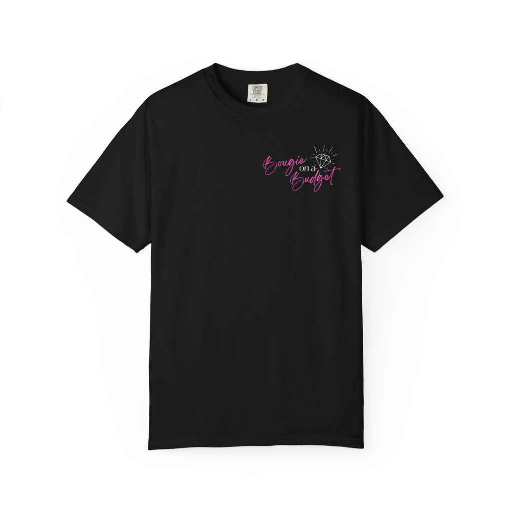 Bougie on a Budget COMFORT COLORS Nail Girly T-Shirt, Graphic Tee, Press-on Nails, Bougie Babes T-Shirt