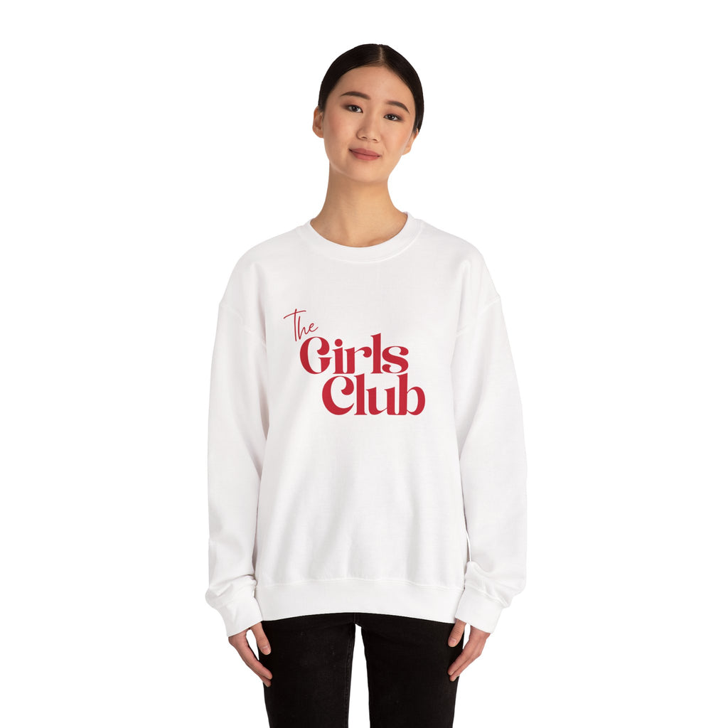 The Girls Club Sweatshirt, Cute Preppy Girls Crewneck Jumper, Women's Pullover, Teen Fashion Top, College Sweater