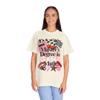 Master's Degree in Girl Math T-shirt | Calculator Leopard Heart Collage Tee Shirt