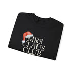 Mrs. Claus Club Sweatshirt, Cozy Holiday Apparel, Unisex Christmas Gift, Festive Crewneck, Winter Wardrobe Essential