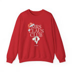 Mrs. Claus Club Sweatshirt, Cozy Holiday Apparel, Unisex Christmas Gift, Festive Crewneck, Winter Wardrobe Essential