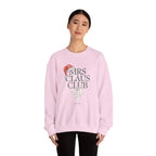 Mrs. Claus Club Sweatshirt, Cozy Holiday Apparel, Unisex Christmas Gift, Festive Crewneck, Winter Wardrobe Essential
