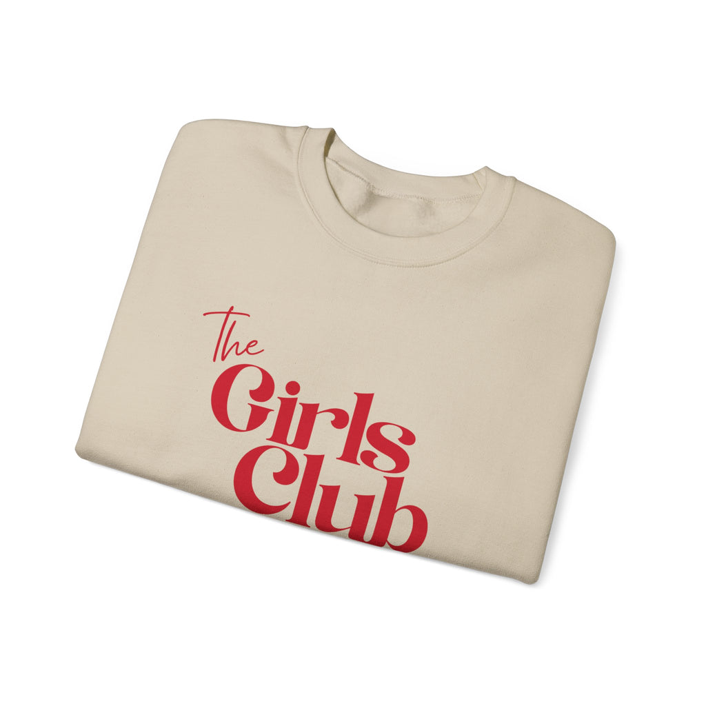 The Girls Club Sweatshirt, Cute Preppy Girls Crewneck Jumper, Women's Pullover, Teen Fashion Top, College Sweater