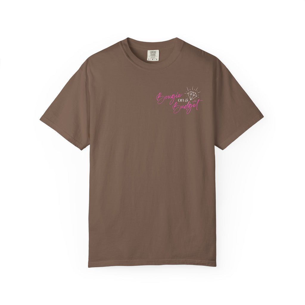 Bougie on a Budget COMFORT COLORS Nail Girly T-Shirt, Graphic Tee, Press-on Nails, Bougie Babes T-Shirt