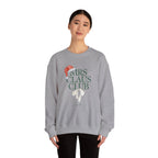 Mrs. Claus Club Sweatshirt, Cozy Holiday Apparel, Unisex Christmas Gift, Festive Crewneck, Winter Wardrobe Essential
