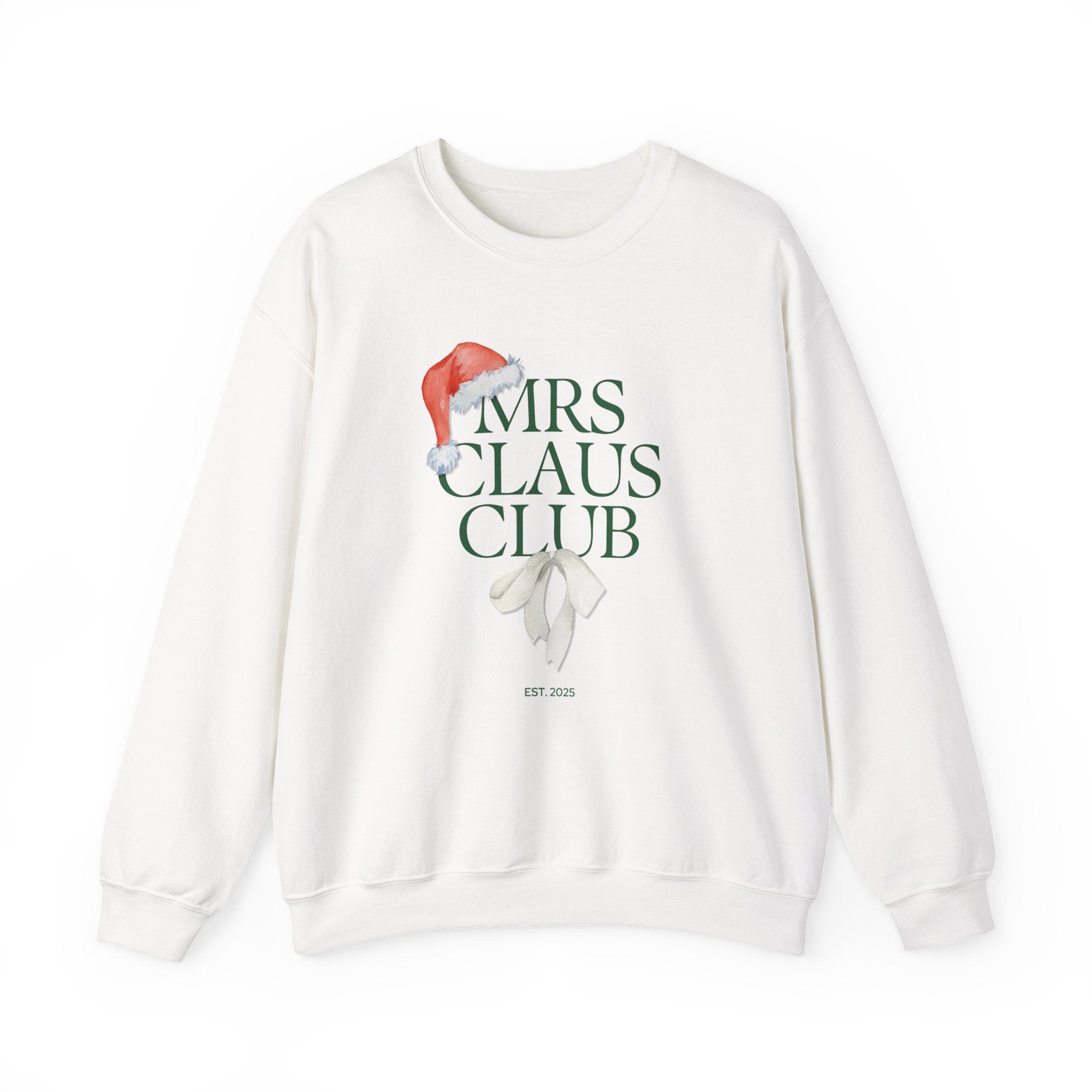 Mrs. Claus Club Sweatshirt, Cozy Holiday Apparel, Unisex Christmas Gift, Festive Crewneck, Winter Wardrobe Essential