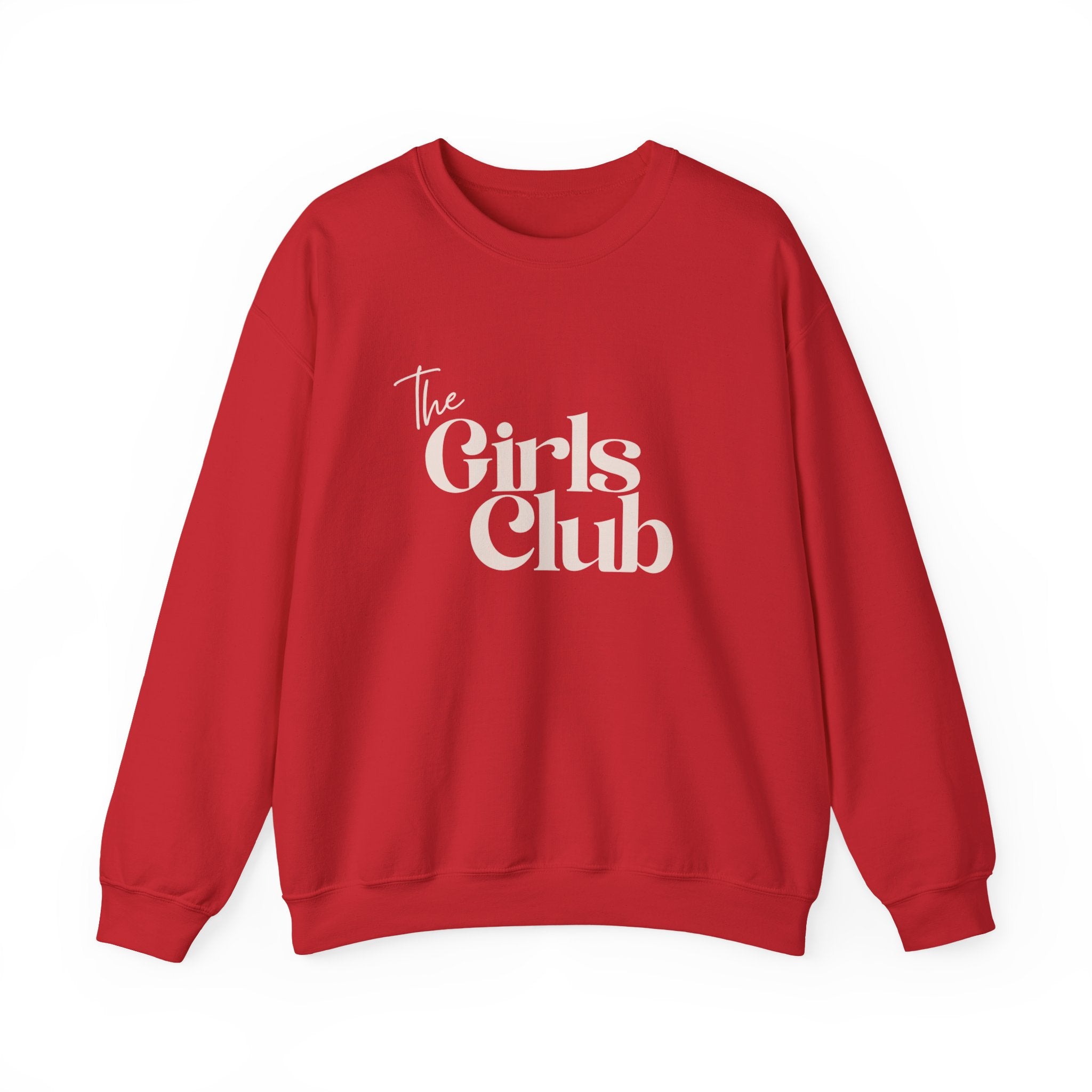 The Girls Club Sweatshirt, Cute Preppy Girls Crewneck Jumper, Women's Pullover, Teen Fashion Top, College Sweater