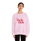 The Girls Club Sweatshirt, Cute Preppy Girls Crewneck Jumper, Women's Pullover, Teen Fashion Top, College Sweater