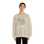 Mrs. Claus Club Sweatshirt, Cozy Holiday Apparel, Unisex Christmas Gift, Festive Crewneck, Winter Wardrobe Essential