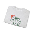 Mrs. Claus Club Sweatshirt, Cozy Holiday Apparel, Unisex Christmas Gift, Festive Crewneck, Winter Wardrobe Essential