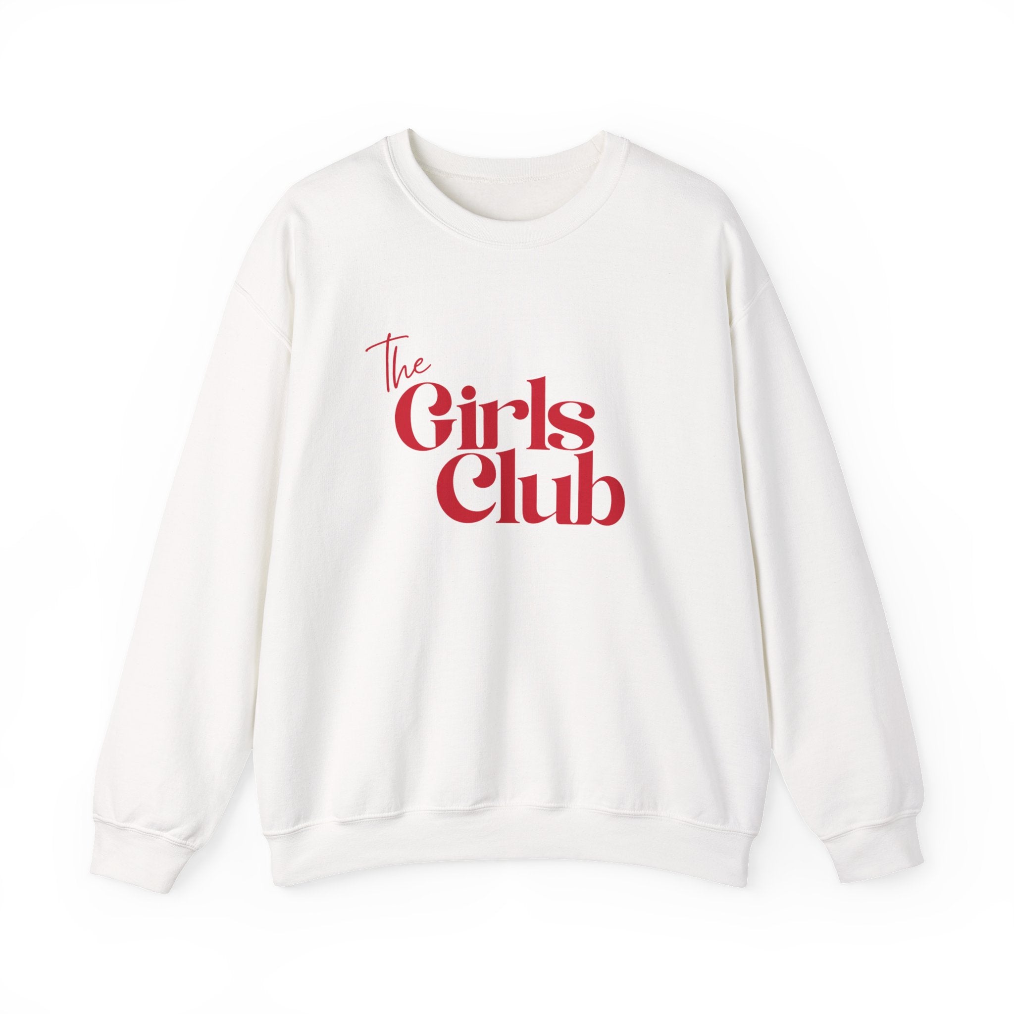 The Girls Club Sweatshirt, Cute Preppy Girls Crewneck Jumper, Women's Pullover, Teen Fashion Top, College Sweater
