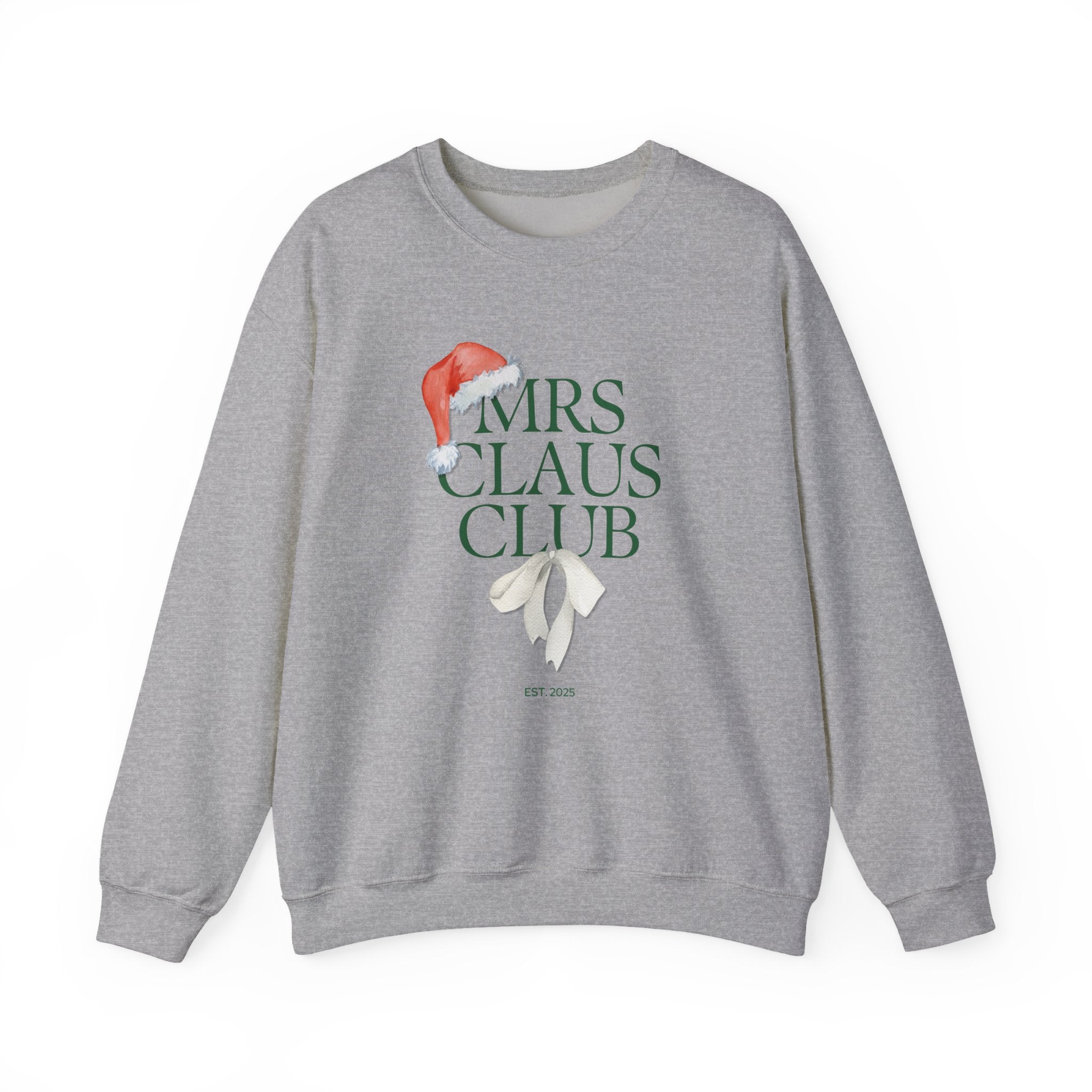 Mrs. Claus Club Sweatshirt, Cozy Holiday Apparel, Unisex Christmas Gift, Festive Crewneck, Winter Wardrobe Essential