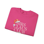 Mrs. Claus Club Sweatshirt, Cozy Holiday Apparel, Unisex Christmas Gift, Festive Crewneck, Winter Wardrobe Essential
